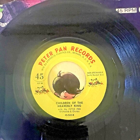 Peter Pan Records 45-542 Jesus Loves Me/Children of the Heavenly King 7in - Picture 6 of 7